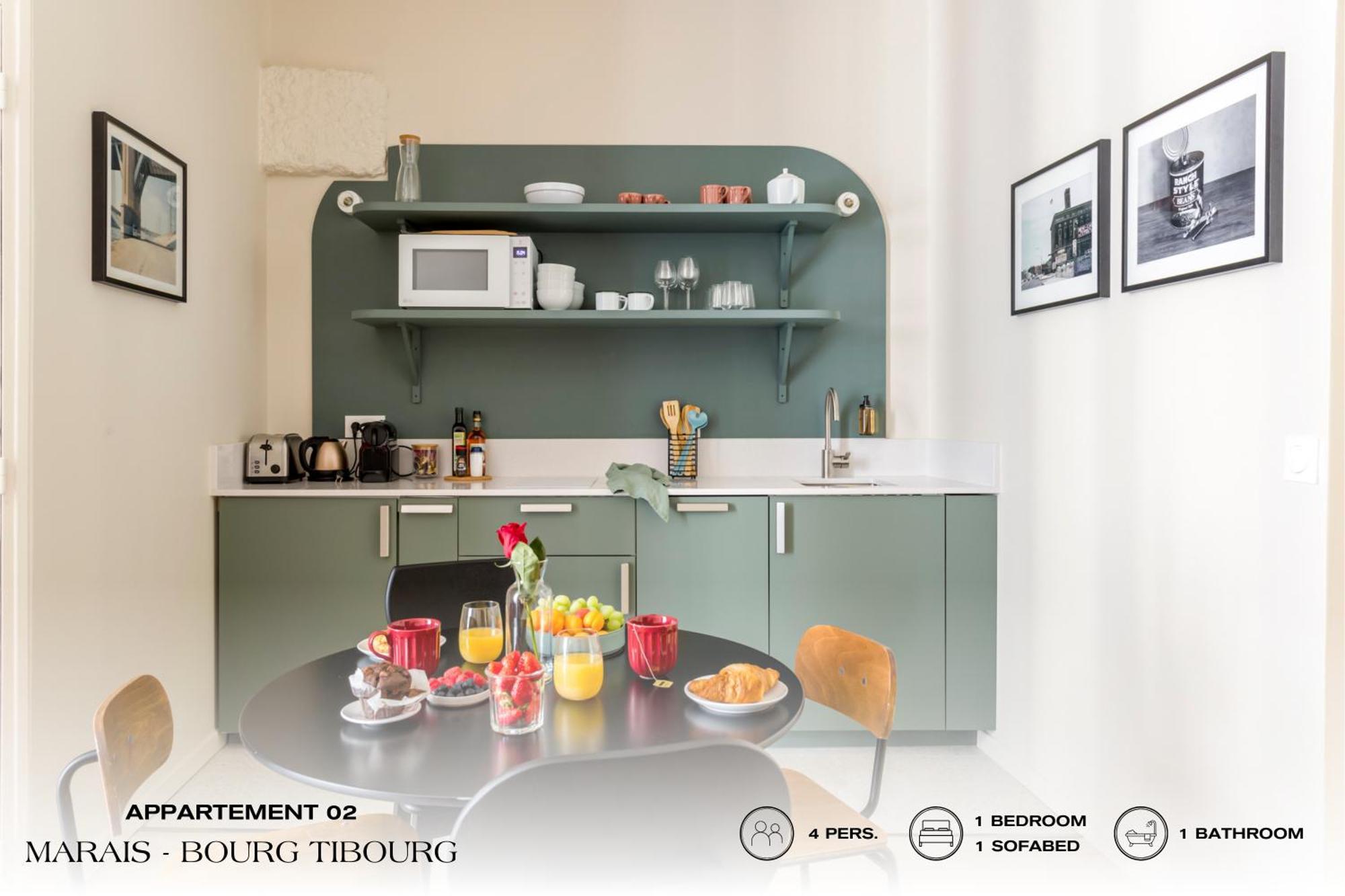 Beauquartier - Marais, Bourg Tibourg Lägenhet Paris Exteriör bild
