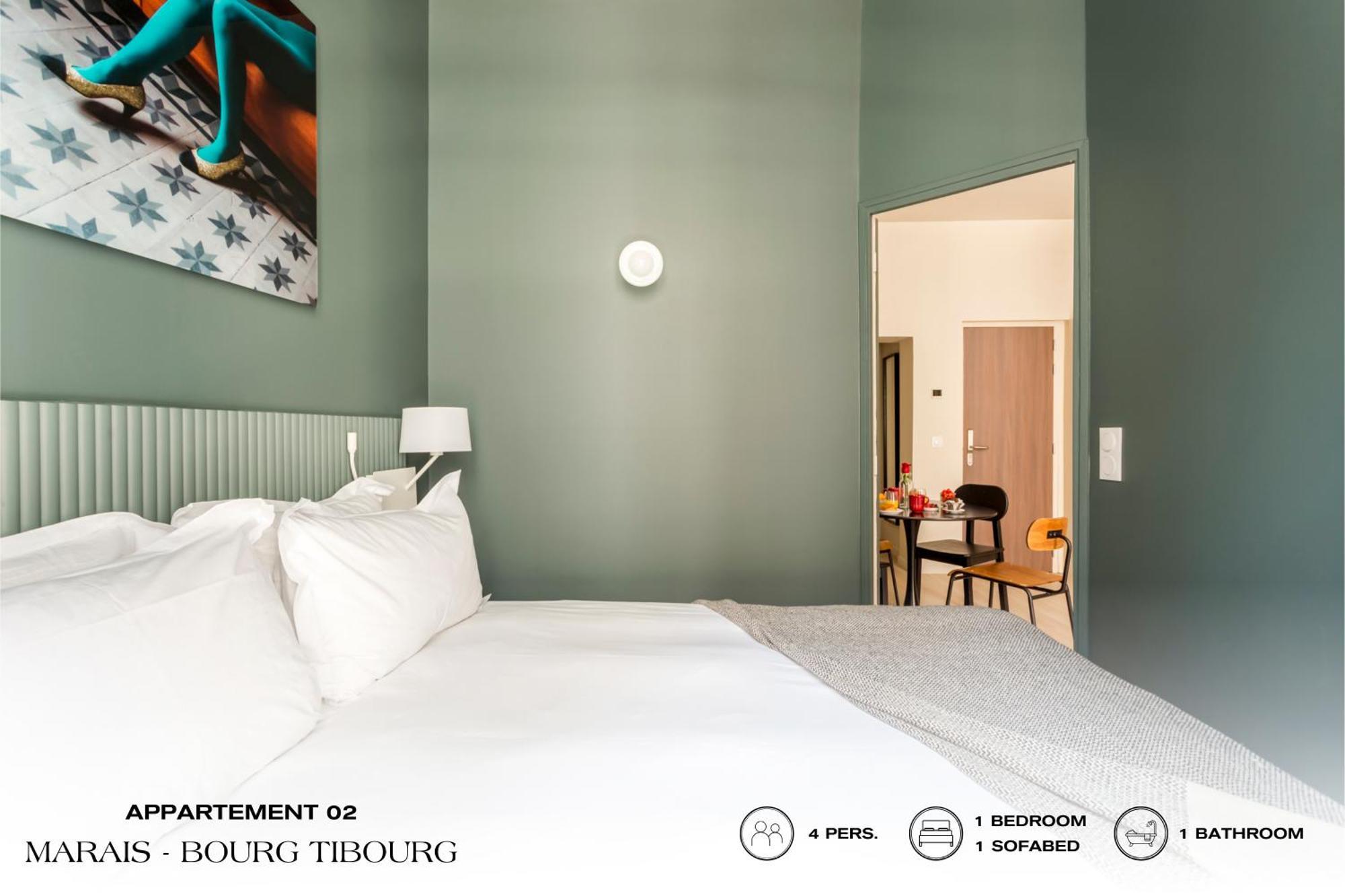Beauquartier - Marais, Bourg Tibourg Lägenhet Paris Exteriör bild
