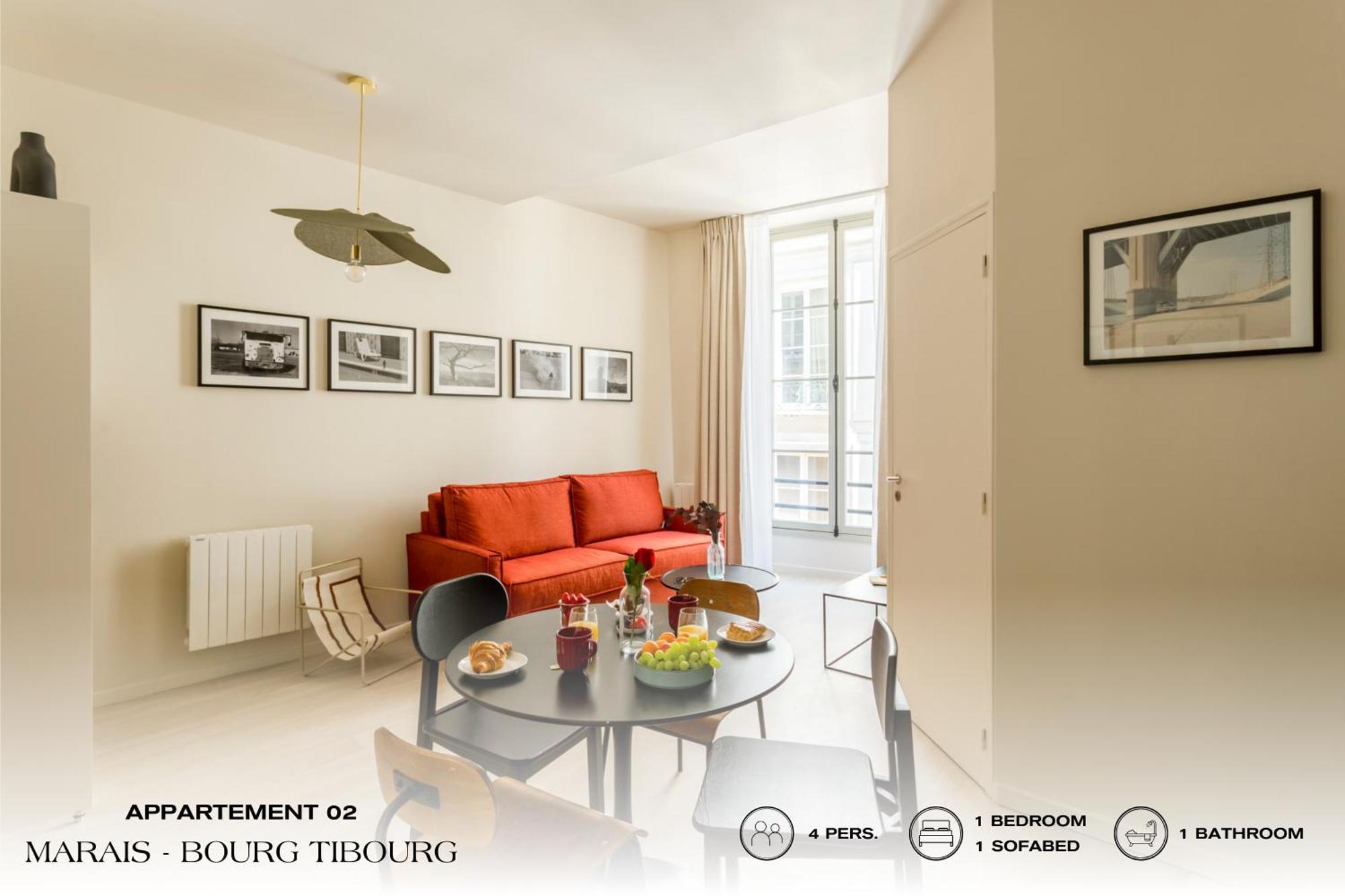 Beauquartier - Marais, Bourg Tibourg Lägenhet Paris Exteriör bild