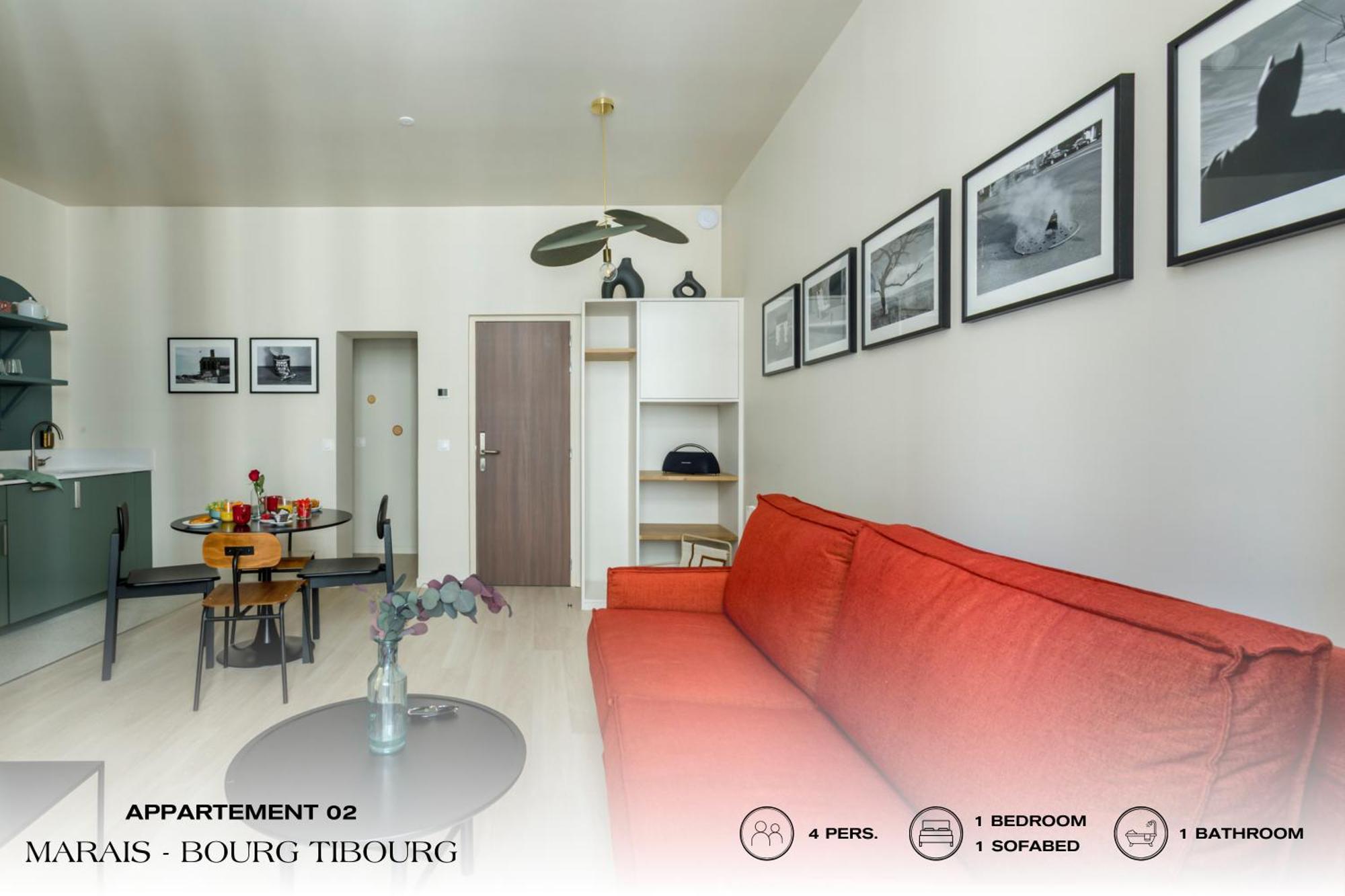 Beauquartier - Marais, Bourg Tibourg Lägenhet Paris Exteriör bild