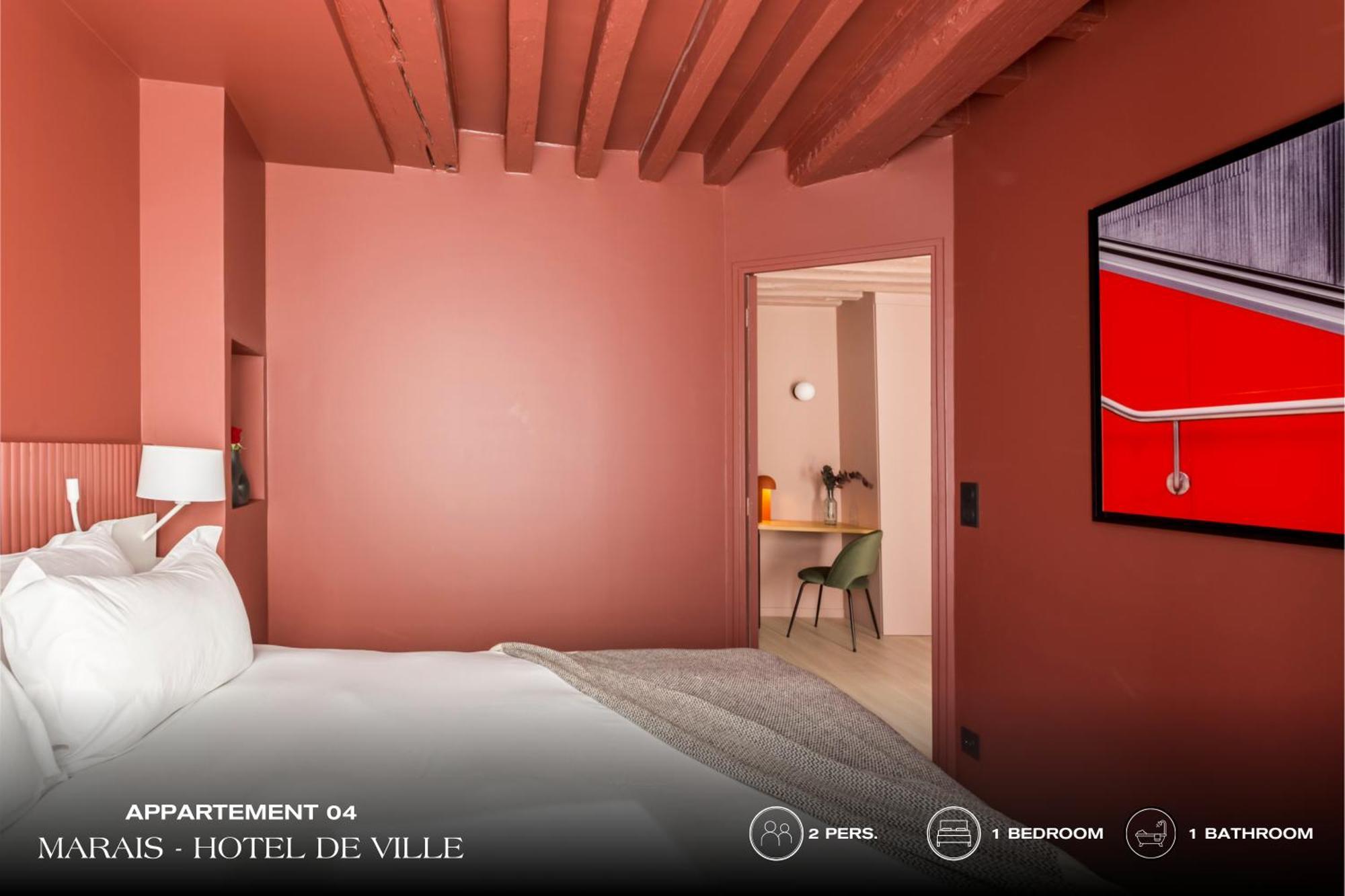Beauquartier - Marais, Bourg Tibourg Lägenhet Paris Exteriör bild