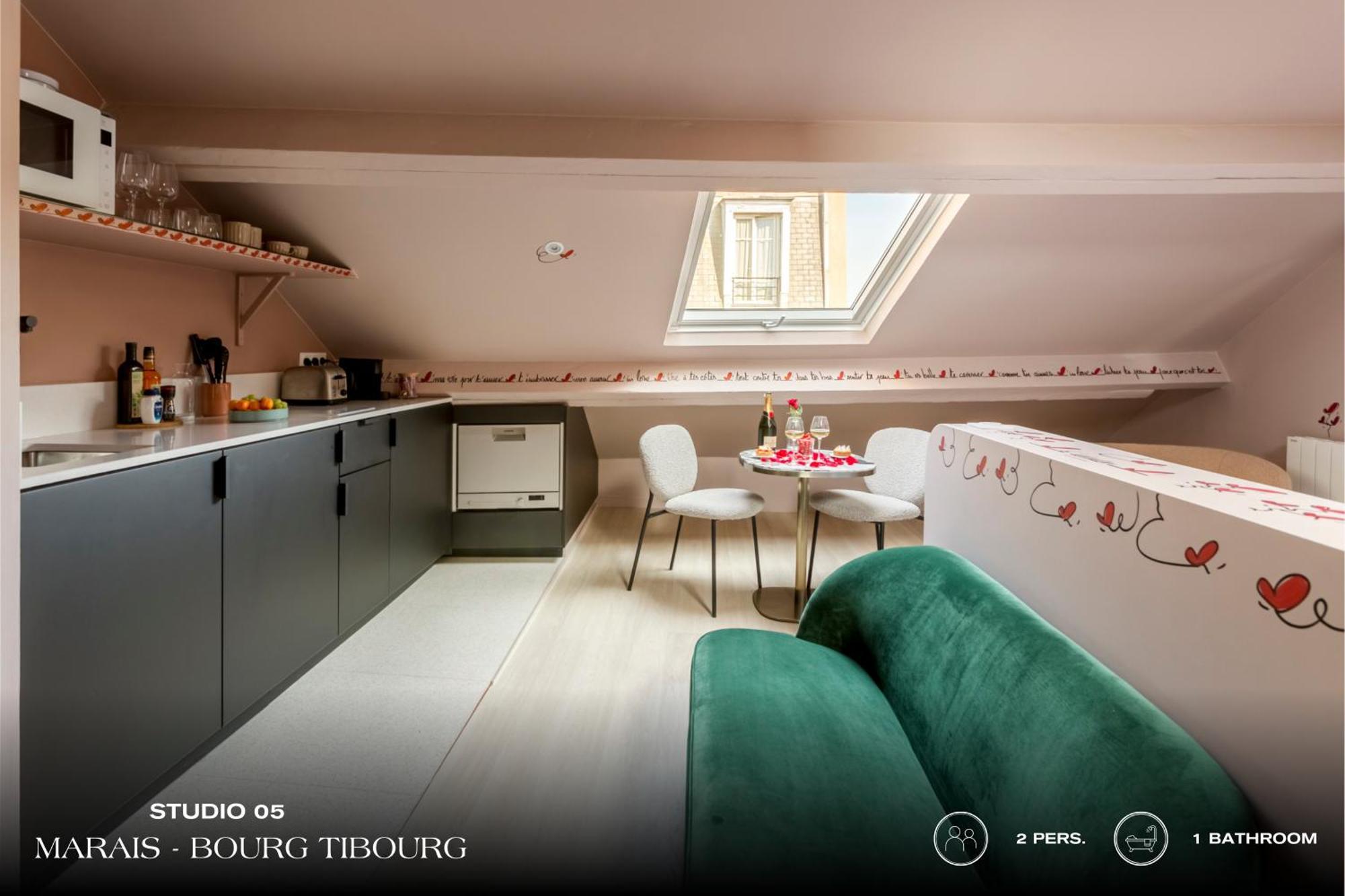 Beauquartier - Marais, Bourg Tibourg Lägenhet Paris Exteriör bild