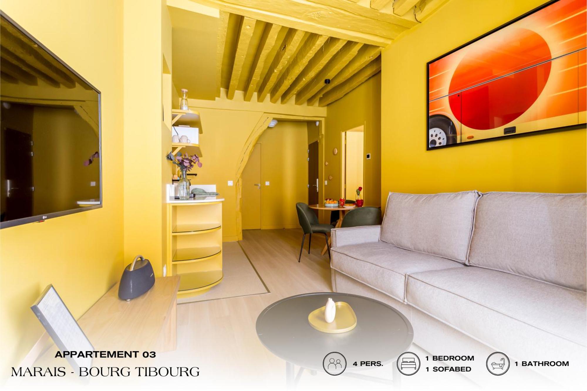Beauquartier - Marais, Bourg Tibourg Lägenhet Paris Exteriör bild