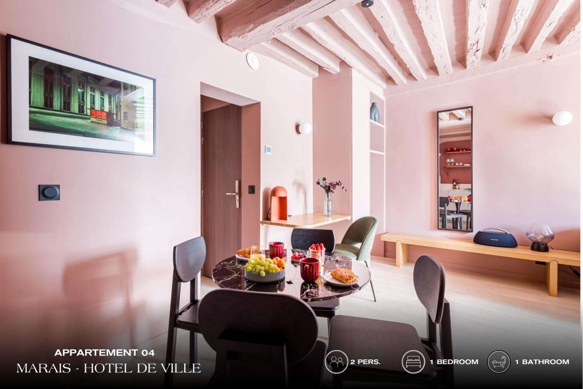 Beauquartier - Marais, Bourg Tibourg Lägenhet Paris Exteriör bild