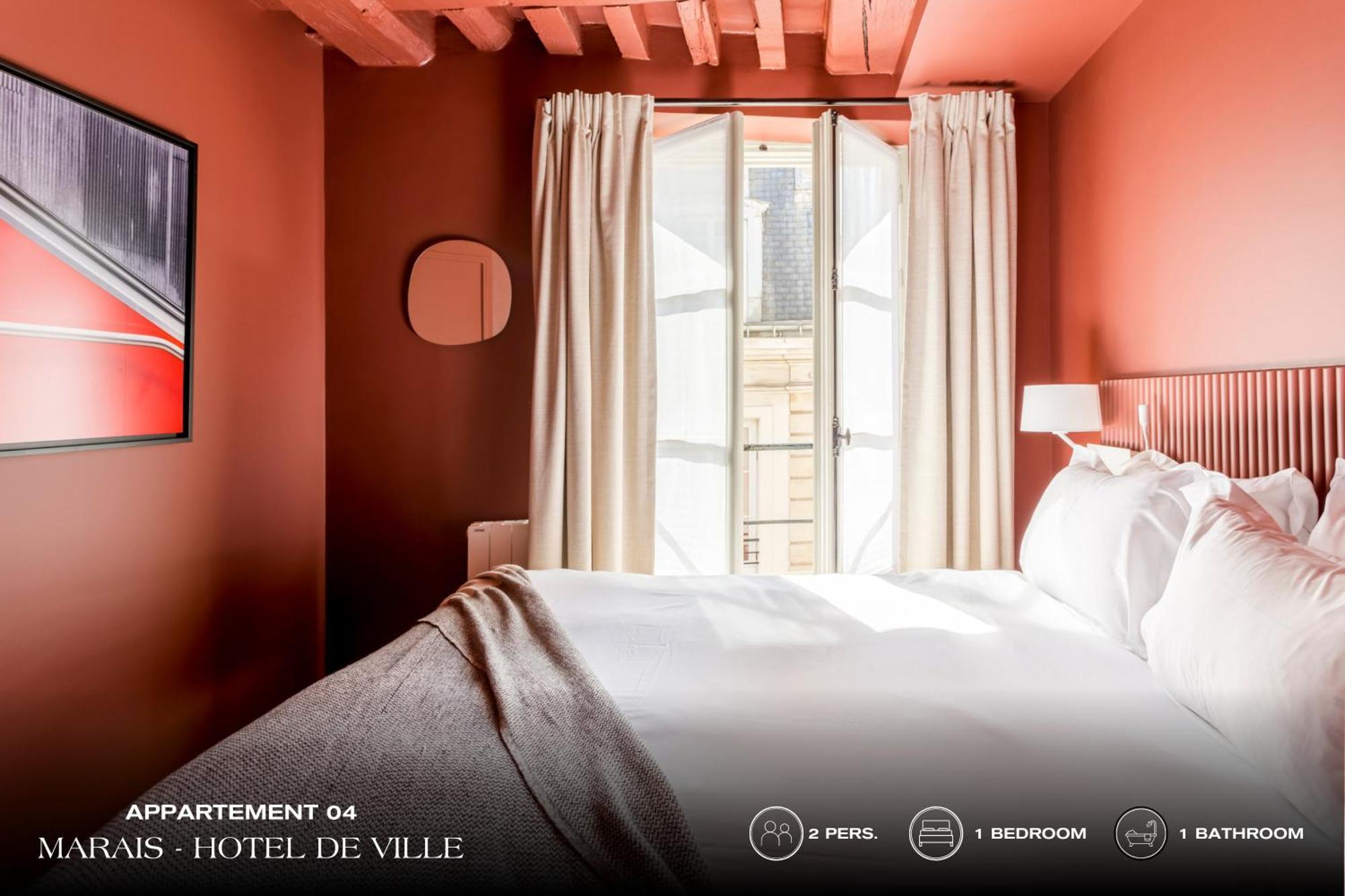 Beauquartier - Marais, Bourg Tibourg Lägenhet Paris Exteriör bild