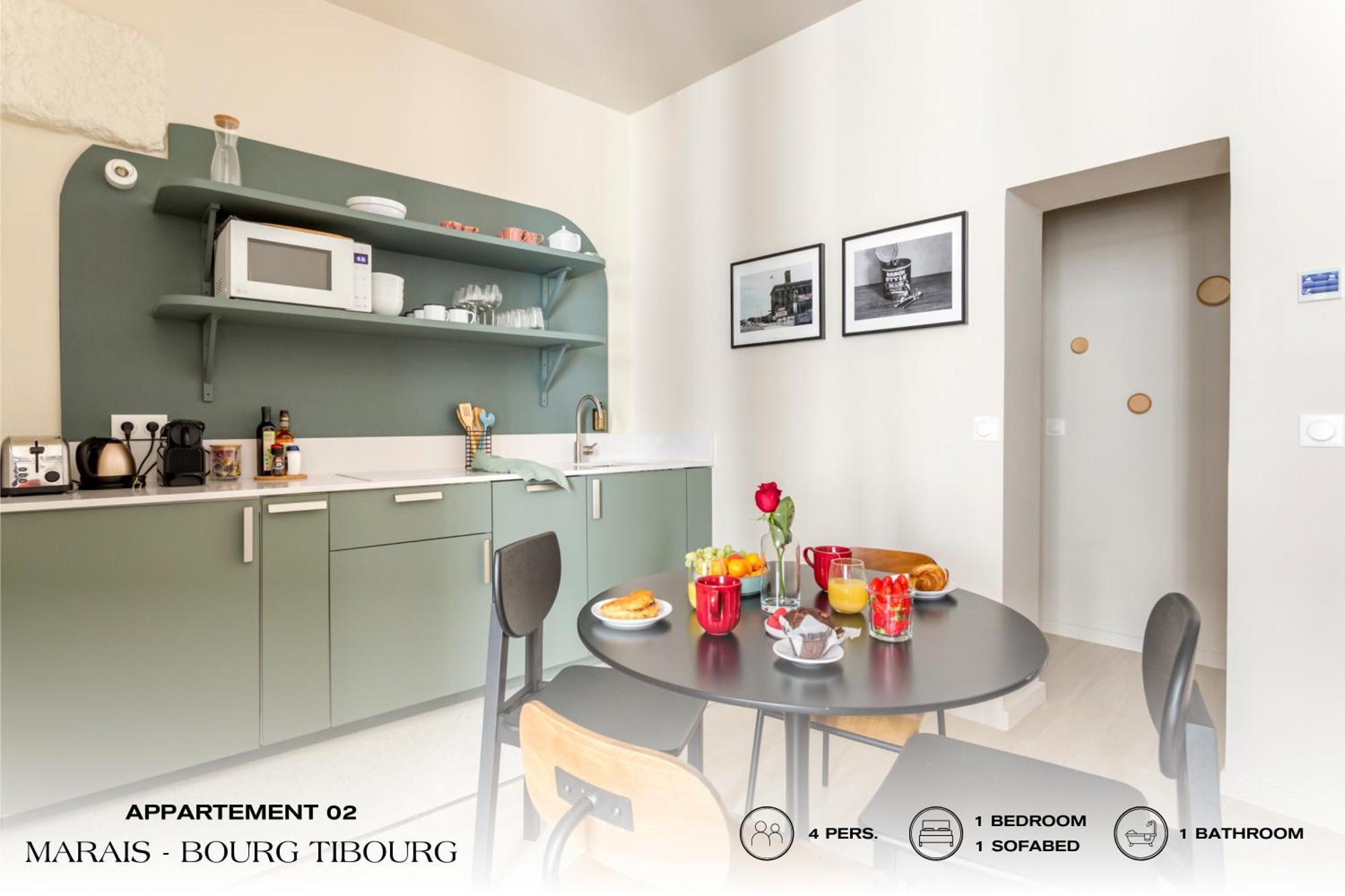 Beauquartier - Marais, Bourg Tibourg Lägenhet Paris Exteriör bild