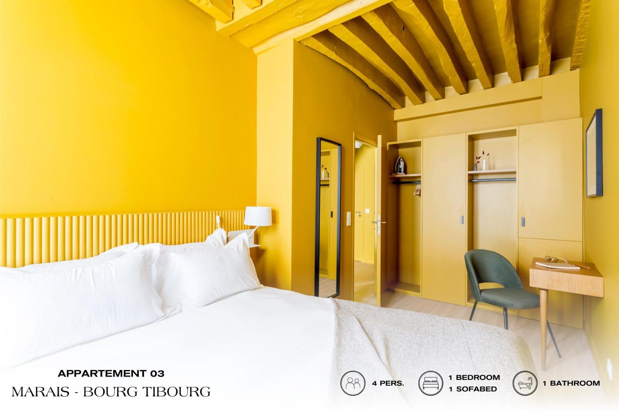 Beauquartier - Marais, Bourg Tibourg Lägenhet Paris Exteriör bild